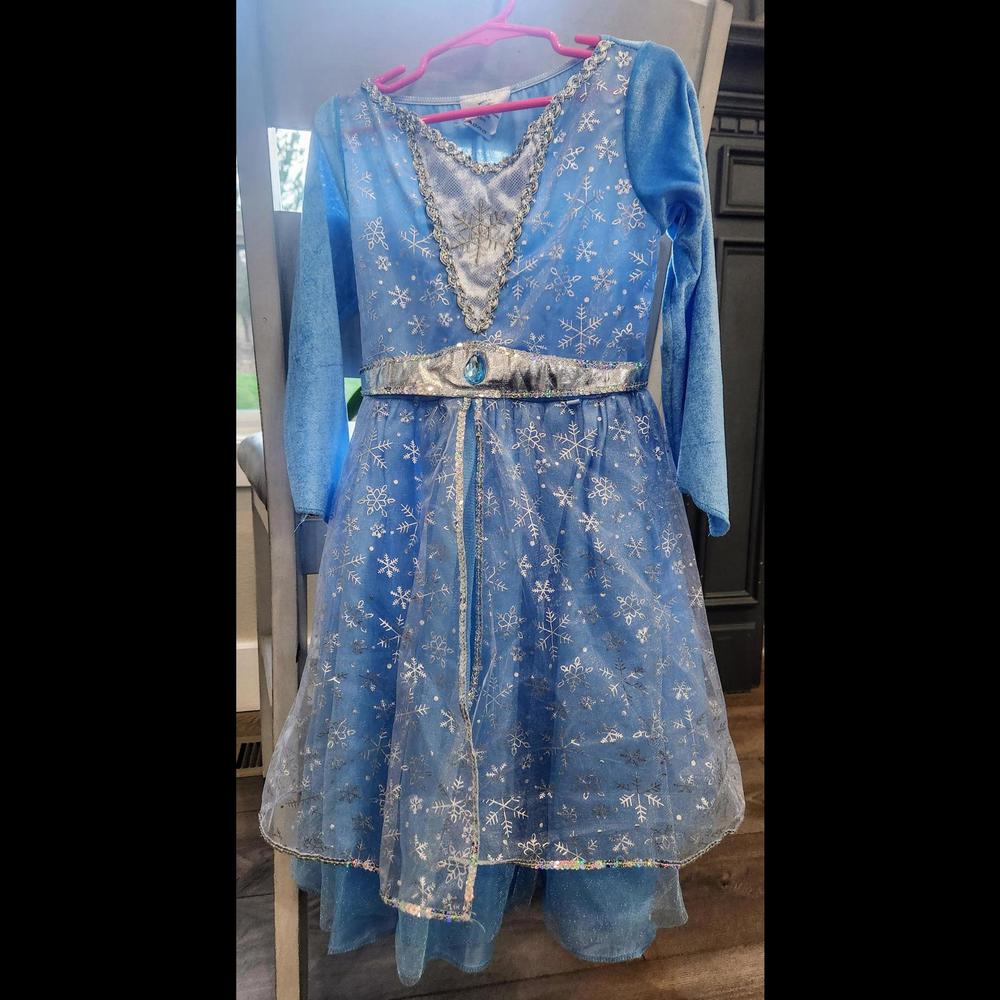 Long Sleeves Frozen Dress, Size 5/6
